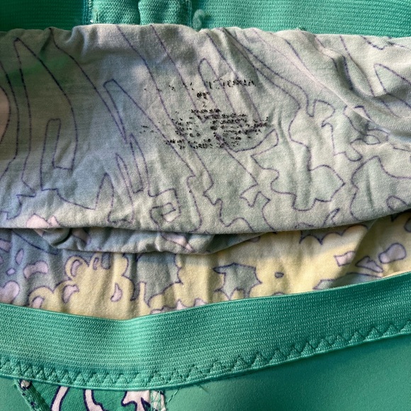 Vintage Victoria’s Secret Green and Yellow Ocean Print Dress w/ Built-in Bra - Picture 4 of 4